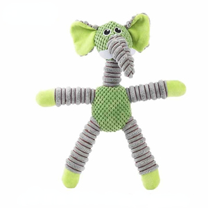 Jouet pour chien en peluche résistant aux morsures, motif animal de dessin animé, avec couineur, interactif, pour animaux de compagnie, vente en gros - Product Image 4