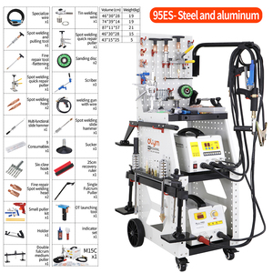 スチールとアルミニウム用の多機能車体修理スポッターデントプーラーマシン - Product Image 4