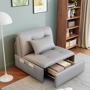 Sofá Cama Plegable de Cuero de Lujo Moderno, Venta al por Mayor de Fábrica, con Almacenamiento, Sofá Eléctrico para Dormitorio y Sala de Estar - Product Image 2