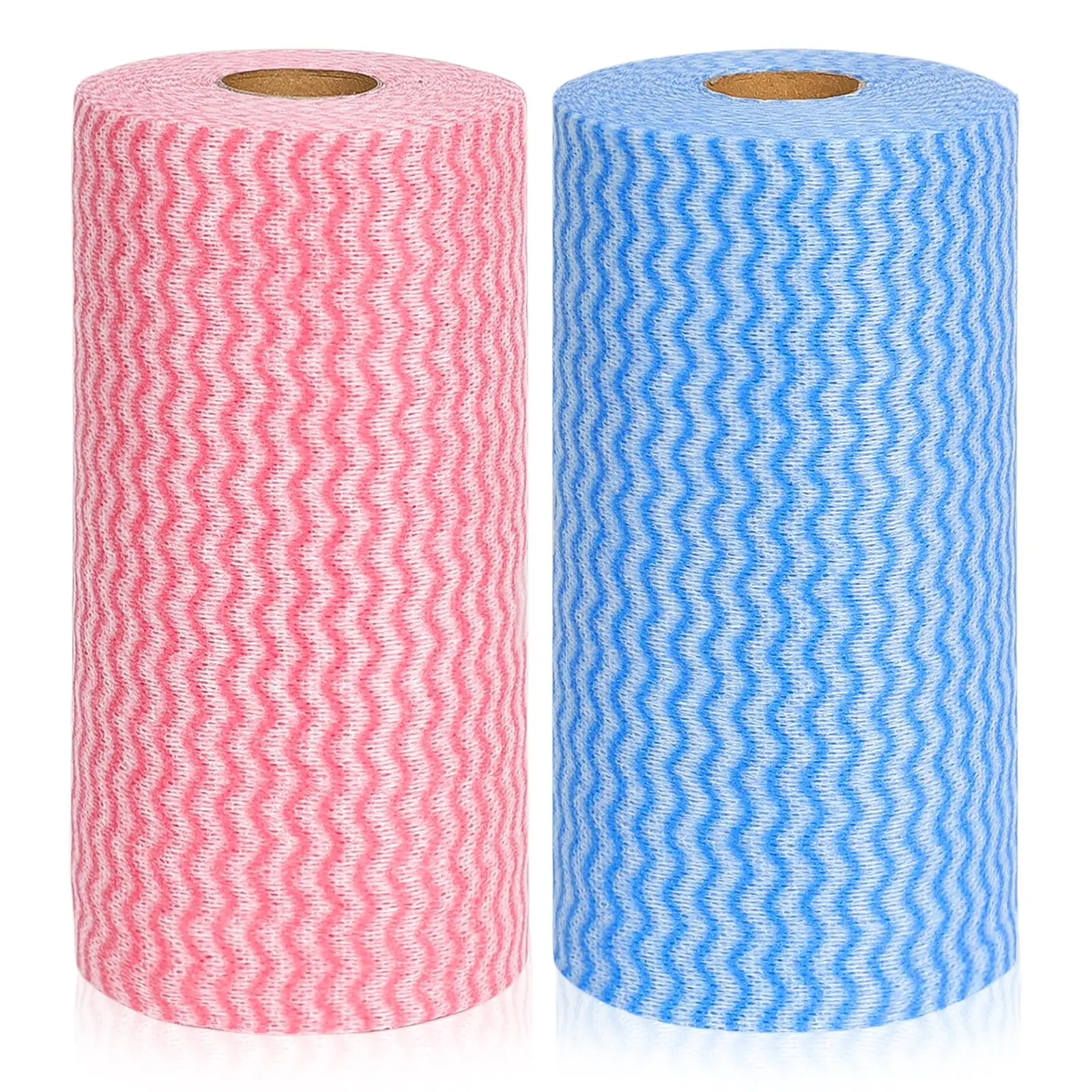 Wholesale Biodegradable 100pc 20*30cm Reusable Nonwoven Fabric disposable kitchen wipe roll