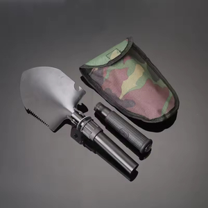 Pala multifuncional plegable todo en uno de acero al carbono para caza, camping, escalada y equipo de supervivencia al aire libre. - Product Image 2