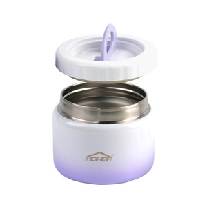 Bol à soupe en acier inoxydable 304 avec couvercle, portable, à un seul niveau, taille M, pour usage au bureau - Product Image 5