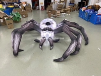 Ballon géant gonflable à suspendre pour Halloween modèle d'araignée veuve pour décoration murale fenêtre gonflable publicitaire lumineux