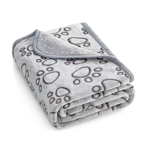 Winter Eco-Friendly Pet Blanket Warm Trimmed Lattice Covered Cat and Dog Mat Rabbit Velvet Embossed - Product Image 1