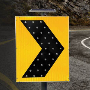 Panneaux de signalisation directionnels à flèches jaunes clignotantes 600*800, flèches directionnelles gauche et droite, avertissement de sécurité routière, signalisation LED à flèches, signalisation routière - Product Image 1