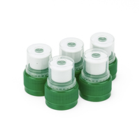 Bouchon de bouteille d'eau sport en plastique PP PE à ouverture par poussée et traction, 28 mm et 38 mm