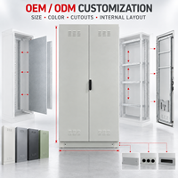 Armoire de distribution électrique industrielle en acier, étanche, avec porte intérieure, entièrement soudée, IP55, pour contrôle OEM