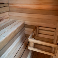 Sauna Traditionnel Extérieur en Cèdre Rouge de Style Moderne à Vendre Sauna Extérieur pour 1 Personne Sauna en Bois Extérieur