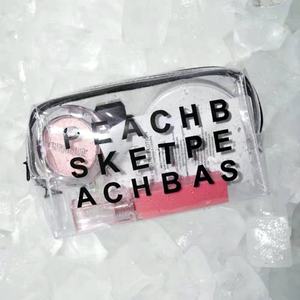 Sac cosmétique lettre étanche en PVC grande capacité sacs de maquillage à la mode sac de rangement cosmétique de beauté personnalisé pour les femmes voyage - Product Image 4