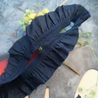 Bordure élastique en nylon et élasthanne écologique de 30 mm de largeur, style frais, volants, décoration tissée à la main, élasticité