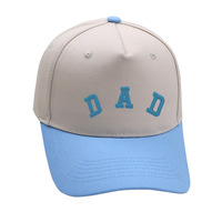 Gorra de Papá Vintage de Dos Tonos con Letra DAD Bordada en 3D, Gorra Trucker de 5 Paneles de Algodón Lavado con Visera Curva de Alta Calidad para Hombres y Mujeres