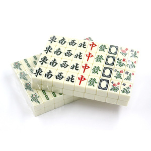 Premium Portable Chinese <b>Mahjong</b> <b>Set</b> Custom Available Durable Smooth Ivory White Acrylic Tiles 4-Player Luxury Leather Storage - Product Image 3