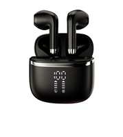TWS earbud nirkabel Bluetooth 5.3 tampilan daya digital Bass dalam Headset In-ear ringan untuk olahraga dan perjalanan dengan mikrofon