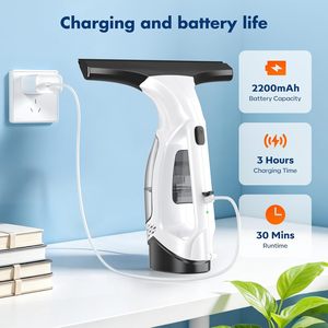 Limpiador de Ventanas Eléctrico Portátil, Aspiradora para Limpieza de Vidrios con Barra Telescópica - Product Image 5