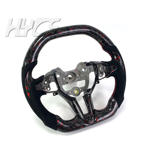 Accesorios para el interior del coche Volante de fibra de carbono forjado para Hyundai Elantra <span class=keywords><strong>N</strong></span> Veloster <span class=keywords><strong>N</strong></span> <span class=keywords><strong>I30</strong></span> <span class=keywords><strong>N</strong></span> I20N <span class=keywords><strong>2019</strong></span>-2025 - Product Image 3