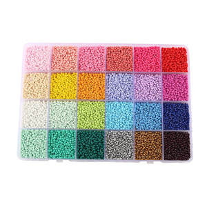 Cuentas de Vidrio de 2 mm en Caja, Coloridas, para Manualidades, Suministros para Hacer Joyas, Cuentas Dispersas para Artesanía - Product Image 2
