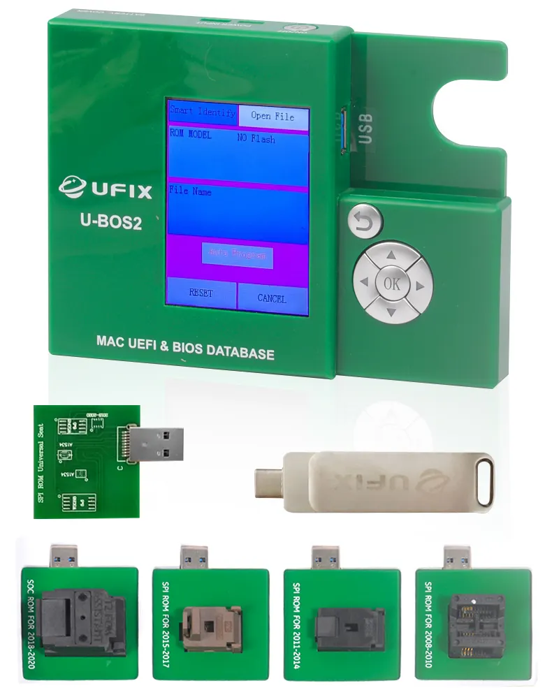 UFIX U-BOS2 दूर EFI/फर्मवेयर/पिन कोड ताला लेखन बोर्ड यू डिस्क UEFI/BIOS डेटाबेस मैकबुक के लिए 2008-2020 मरम्मत उपकरण