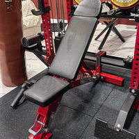 Banco de Ejercicios Ajustable WENDY para Gimnasio en Casa con Mancuernas, Diseño Plegable de Metal Portátil, Características de Seguridad