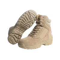 Bottes tactiques de sécurité en cuir VITOSAFE pour hommes et femmes, style jungle/désert, avec embout en acier, antidérapantes, à lacets, haute tige, camouflage, OEM/ODM