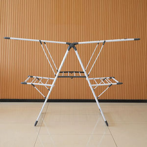 Tendedero de Ropa Plegable de Ancho Ajustable Tipo Ala para Balcón - Product Image 1