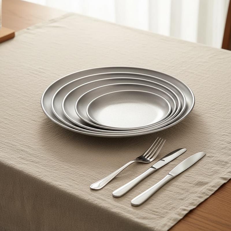 Korea Camping Polished Golde Roaster Tray
