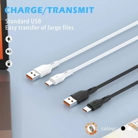 Chaqueta USB TPE de alta calidad, Cable de carga rápida USB Micro, Cable de datos de cobre puro tipo C para Iphone