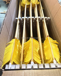 31.5in ยิงธนูไม้จริงลูกศรไม้8มม. แบบดั้งเดิมสำหรับฝึกล่าสัตว์ในร่มกลางแจ้ง - Product Image 6