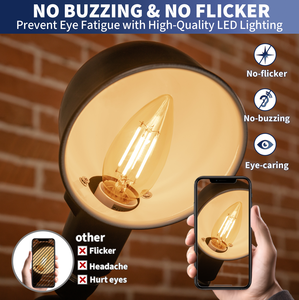 Fabrik preis Dimmbar Flimmer frei E26 Base Candle Glühbirne Tageslicht Weich Weiß 800LM <span class=keywords><strong>LED</strong></span> Glaskolben für Residential Hotel UL - Product Image 5