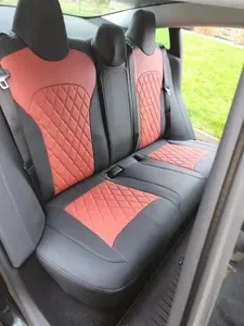 Housse de siège de voiture en similicuir de luxe sur mesure pour <span class=keywords><strong>Tesla</strong></span> Model Y 20212022 2023 2024 2025 2026, siège avant et arrière, coussin, ensemble complet - Product Image 3