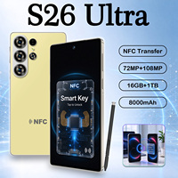Smartphone S26 Ultra 16GB+1TB 5G Tidak Terkunci Dual SIM Card Layar HD 7.3 Inci Kamera Belakang 108MP Multibahasa NFC