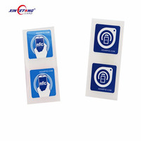 Étiquette intelligente NFC adhésive imperméable, autocollant NFC programmable 13,56 MHz, incrustation d'autocollant NFC
