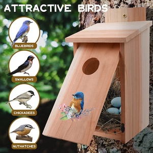 Weerbestendig Vogel Huis Met Out Deur En <span class=keywords><strong>Predator</strong></span> Guard Voor Buitenshuis Opknoping - Product Image 2