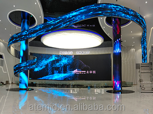Giá rẻ linh hoạt LED gấp Màn hình hiển thị phim p3p4p5 LED Video tường cửa sổ quảng cáo ngoài trời LED hiển thị atemid - Product Image 4