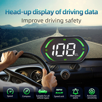 Compteur de vitesse GPS numérique universel de grande taille G22 vert nouvel affichage tête haute HUD pour voitures camions automobiles hybrides électriques
