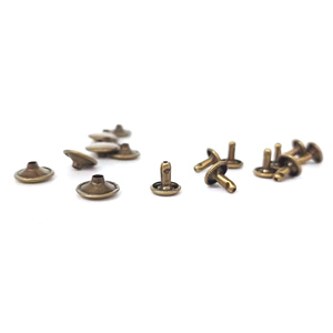 Rivets de chaussures CY, lot de deux pièces, capuchon et tige <span class=keywords><strong>en</strong></span> métal, <span class=keywords><strong>laiton</strong></span> antique, 12mm 5mm 9mm, norme industrielle, fabriqué <span class=keywords><strong>en</strong></span> Chine - Product Image 1