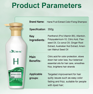 Suministro de fábrica Fórmula vegana Champú fijador de color Suave e hidratante Calidad de salón Extracto de fruta <span class=keywords><strong>Cabello</strong></span> <span class=keywords><strong>teñido</strong></span> Bloqueo DE CONTROL DE frizz - Product Image 4