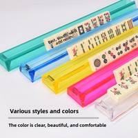 Règle de Mahjong Américaine Sacrée Impériale et Règle de Rangée 405 cm en Plastique Édition Compacte avec Support de Rangement