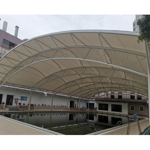 Auvent extérieur imperméable en tissu PVDF extensible, structure en acier à double treillis, tente de toit sportive - Product Image 4