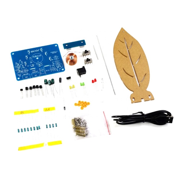 Leaf Swing Magnetic Levitation Electronic Kit 5V Power Supply With LED Flow Light Scientific Practice Welding DIY Kit..