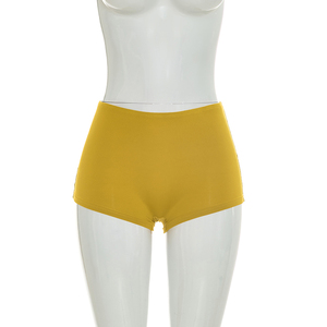 Viviblook D26ST195 Women Summer <b>Set</b> <b>Sexy</b> Sleeveless Solid Color Halter Tank Top Tight Shorts Two Piece <b>Set</b> With Headband - Product Image 4