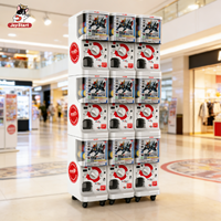 Distributeur automatique de capsules de style japonais Gashopan, à monnayeur et code QR, capacité 120 capsules de 50 mm, garantie 1 an