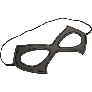 Cuero negro medio gato Eyemask mascarada Cosplay Halloween vestido de lujo maquillaje fiesta disfraz accesorio - Product Image 2