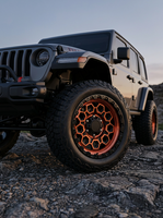 Jantes en alliage d'aluminium forgé 6061 T6, design en maille orange noir brillant, pressées 12000T, conformes aux normes TUV JWL VIA S3-00050, 17 18 20 personnalisées