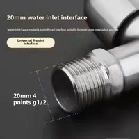 Robinet moderne à poignée unique et à double usage pour machine à laver Vanne en céramique Interrupteur d'eau du robinet domestique Une entrée Deux sorties