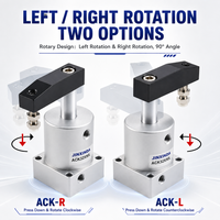 ACKR40x90 Pince pneumatique à double action à bras oscillant, actionneur rotatif de pression et de torsion, préhenseur SRC63*90R CNC 90 degrés