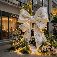 Grandes décorations de fleurs artificielles en forme de papillon personnalisables pour les mariages