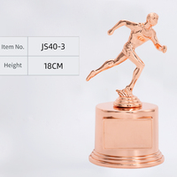 Trofeo Deportivo de Aleación de Zinc Hiperpersonalizado con Impresión UV para Eventos de Caminata/Corrida con Logotipo Personalizado JS40