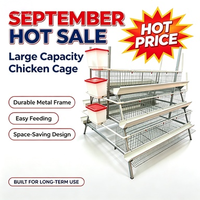 Cage à poules pondeuses de type A galvanisée à chaud, fil d'acier 275g, 3/4 niveaux, 96-160 poules, antirouille, durable