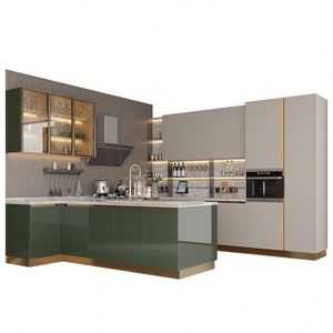 Juego Completo de Muebles para Isla de Cocina, Moderno, con Almacenamiento, Organización de Despensa, Muebles de Lujo Personalizados - Product Image 1