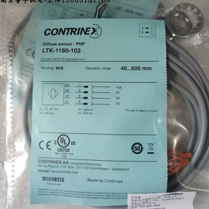Capteur photoélectrique Contrinex Lhr C23pa Pmk 301 M18 40 600mm Diffuse PNP pour applications NFPA 79 - Product Image 1